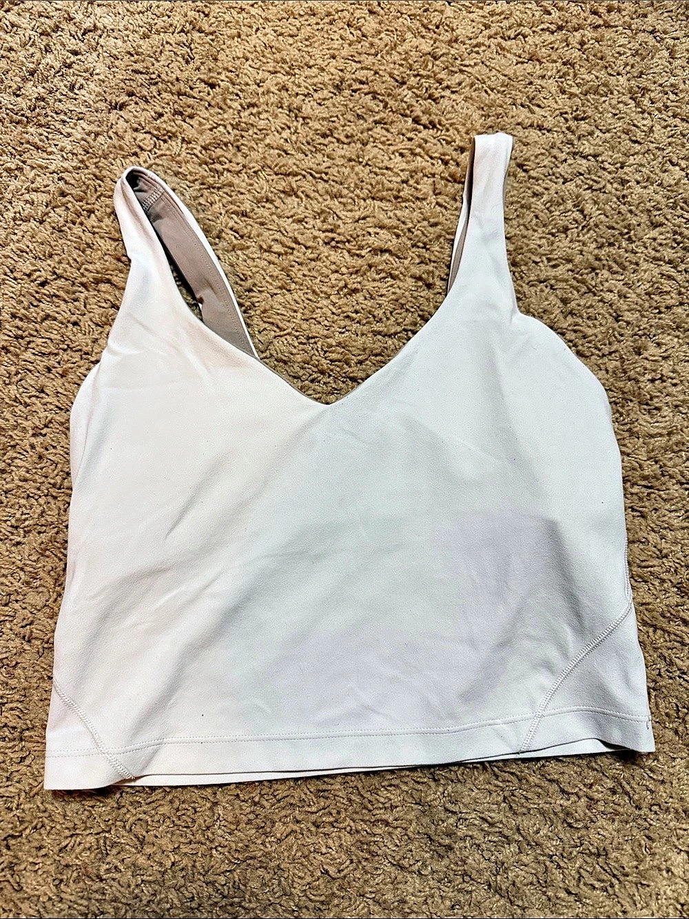 lululemon White Tank Size 4